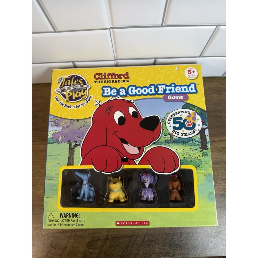 Clifford the Big Red Dog Board Game – Be a Good Friend-Scholastic-98% Complete